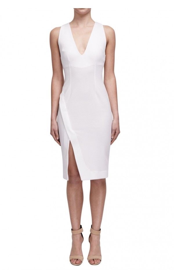 Nicholas Textured Ponti Deep V