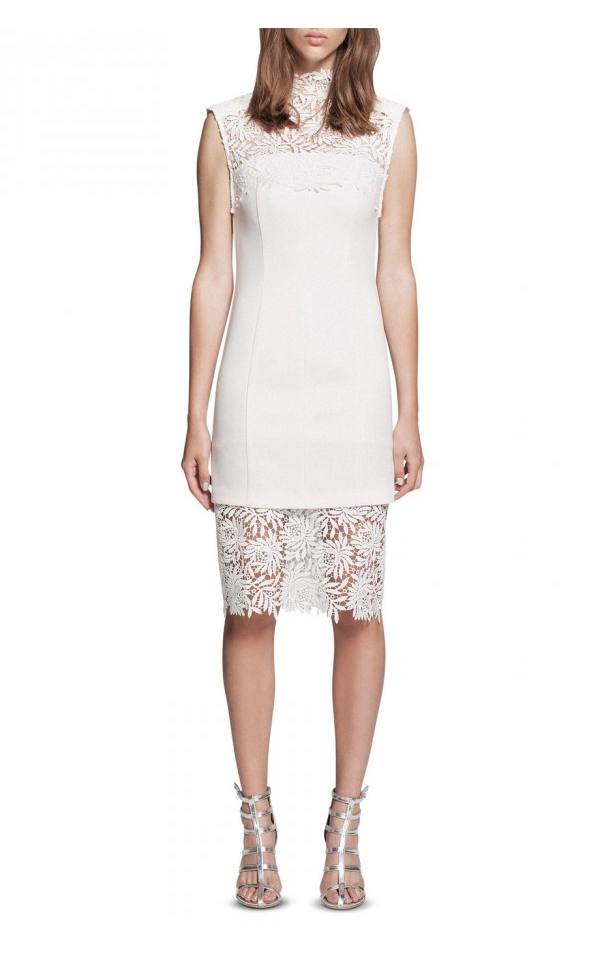 White Suede White Lace Ambiguity - White