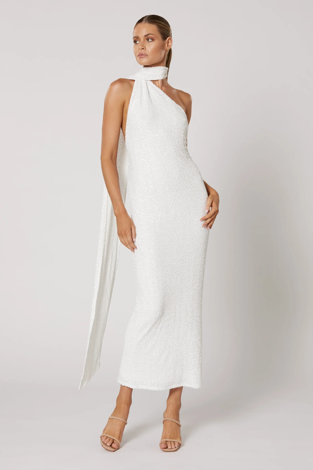 Winona Talei Scarf Dress White