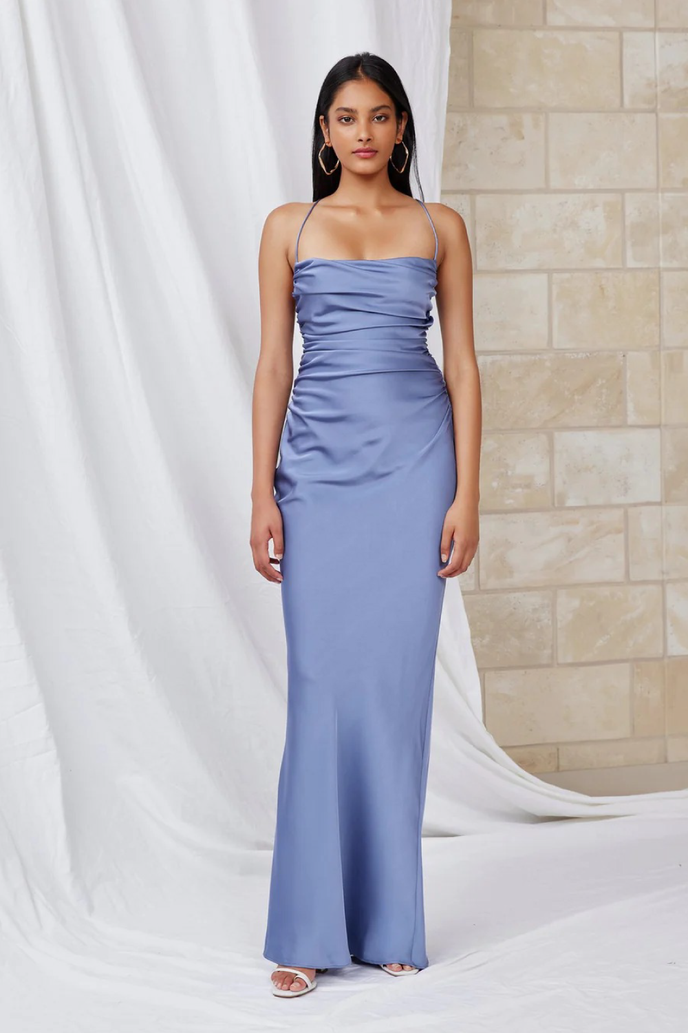 Lexi Scarlet Dress Stone Blue