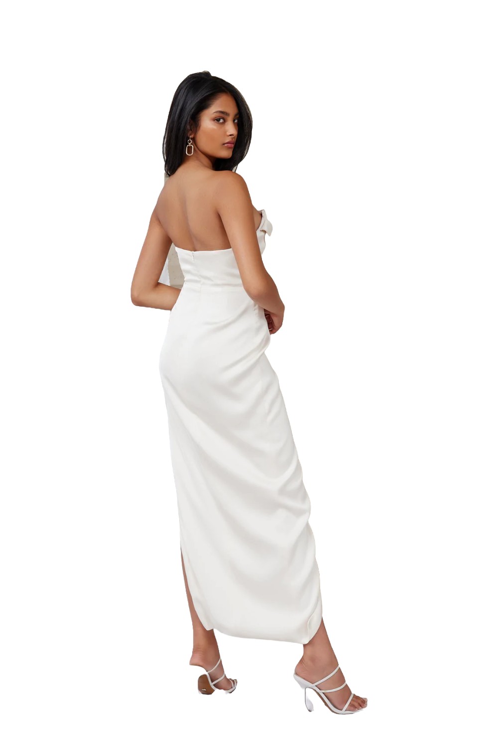 Model wearing Lexi Juliana Dress Oyster Back