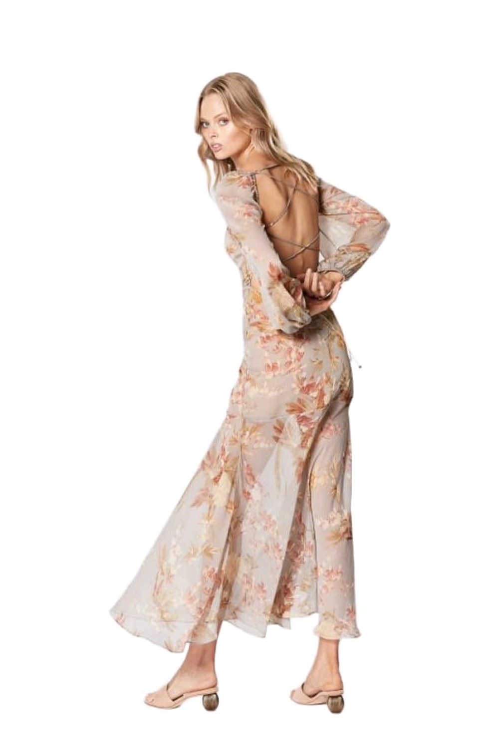 Winona Harmony Tie Back Dress, back view